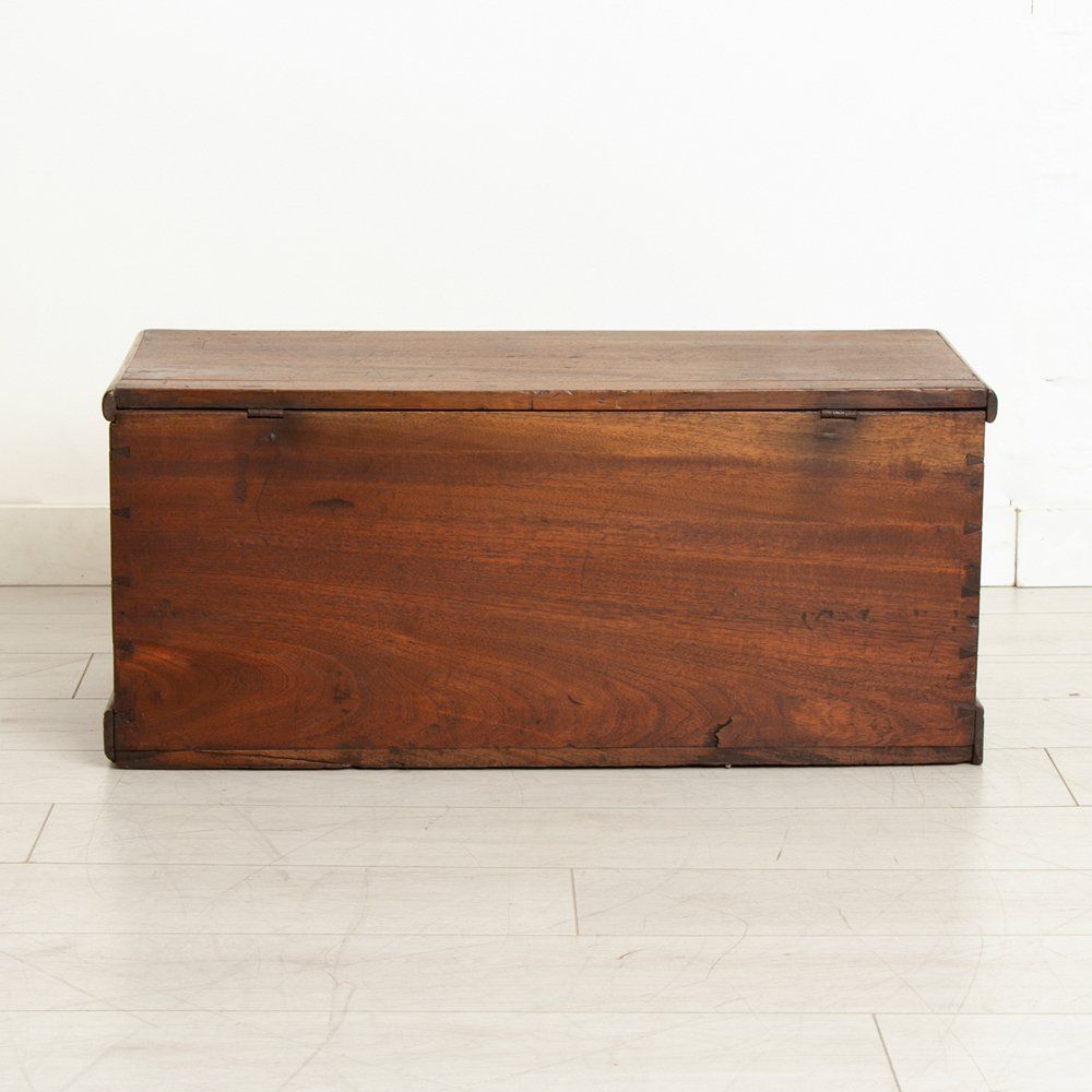 19th Century Mahogany Blanket Box