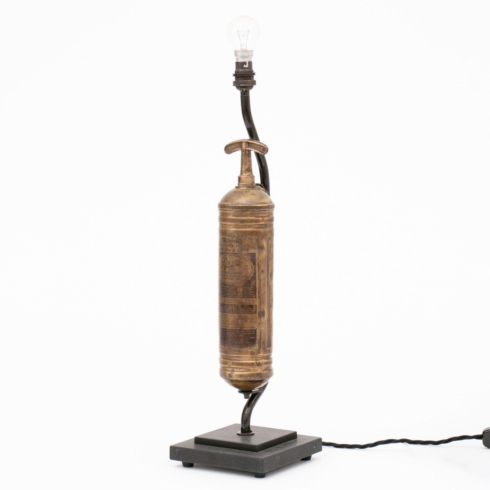 Upcycled Fire Extinguisher Lamp