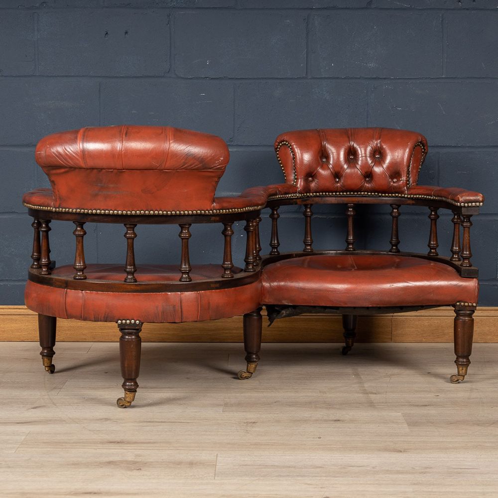 Leather conversation chairs new arrivals
