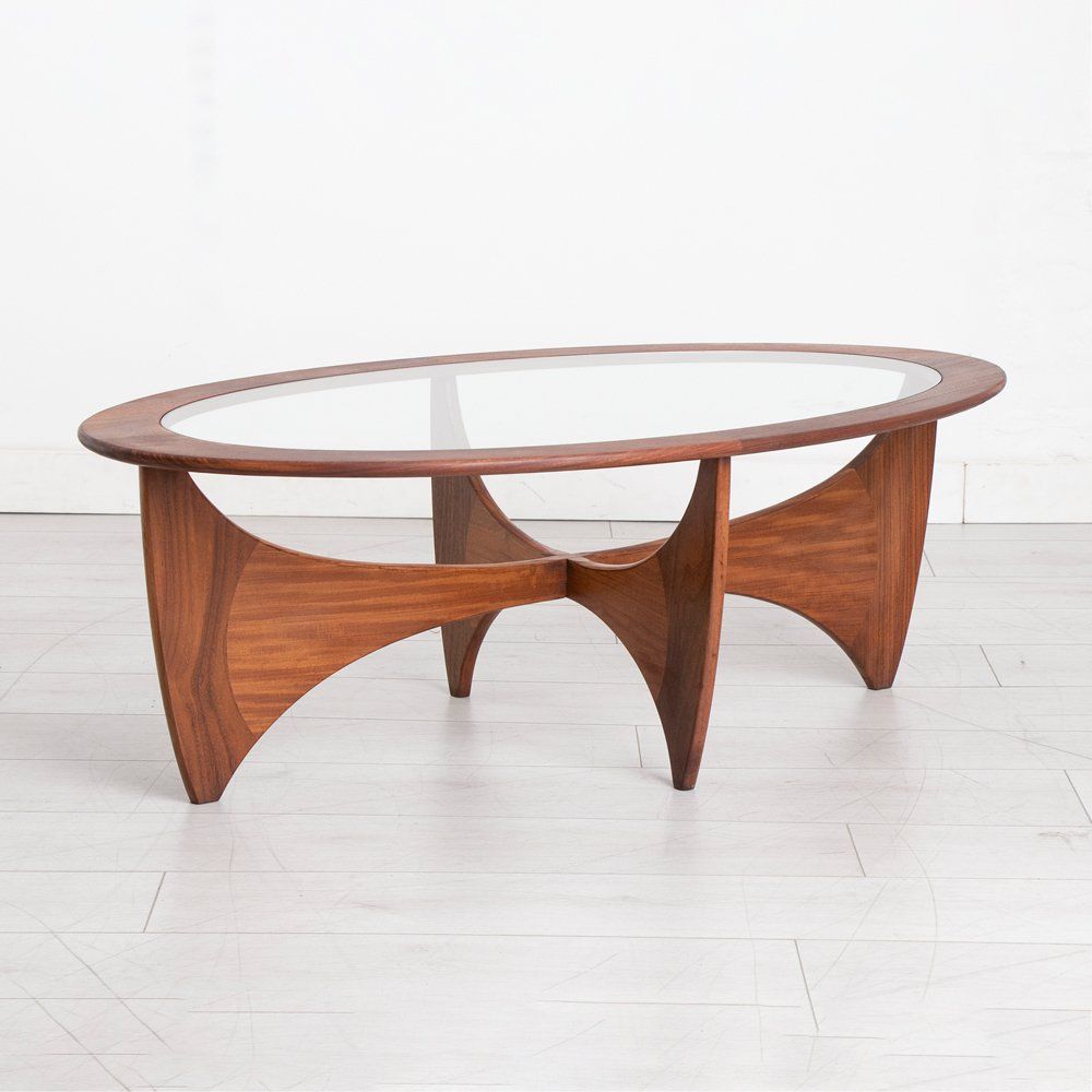 Midcentury G Plan Astro Oval Teak Coffee Table c.1960