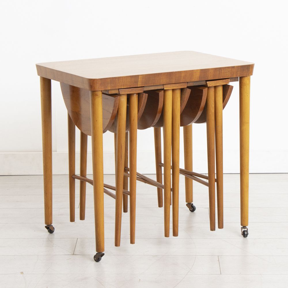 Mid century modern nesting side tables online