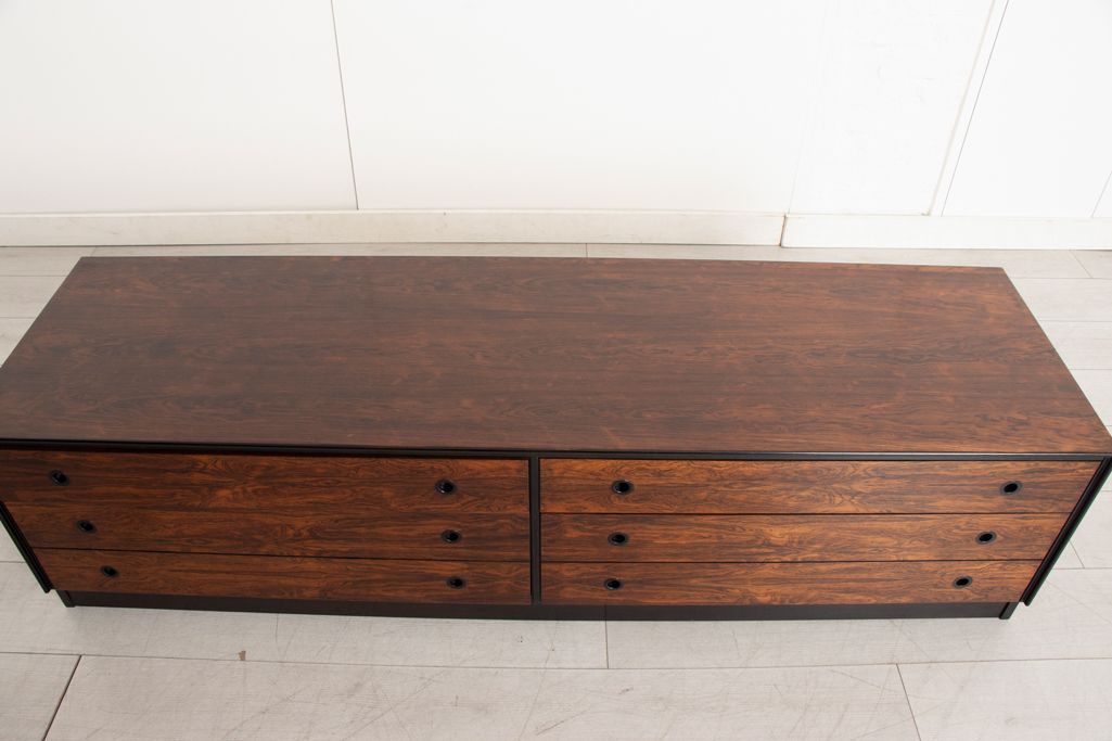 Midcentury Rosewood Deauville Bank of Drawers by Staples Co c.1965