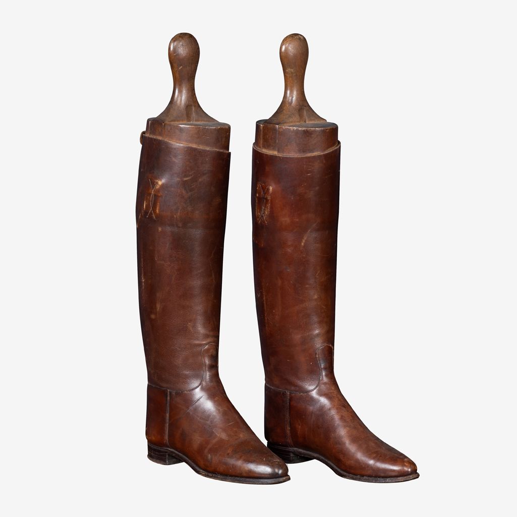 Riding boots leather on sale