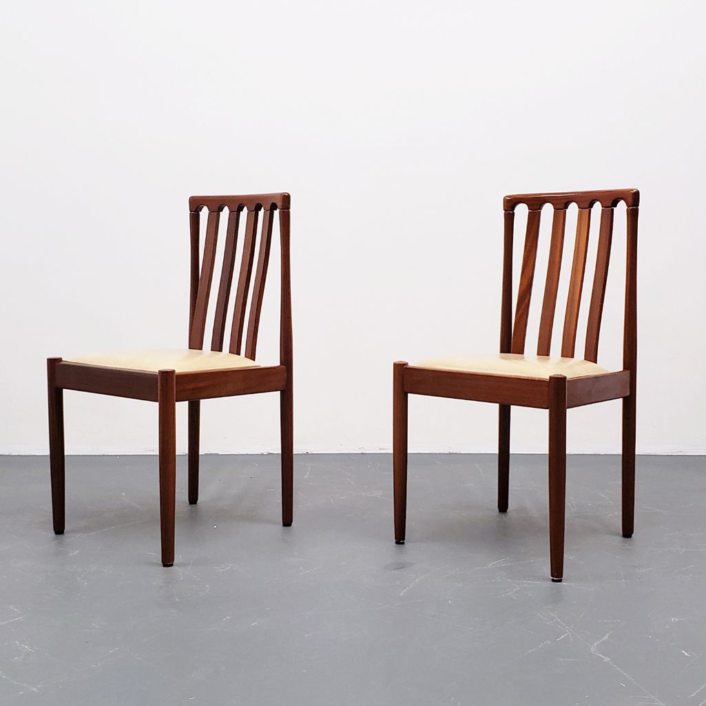 Pair of Midcentury Teak Dining Chairs by Meredew