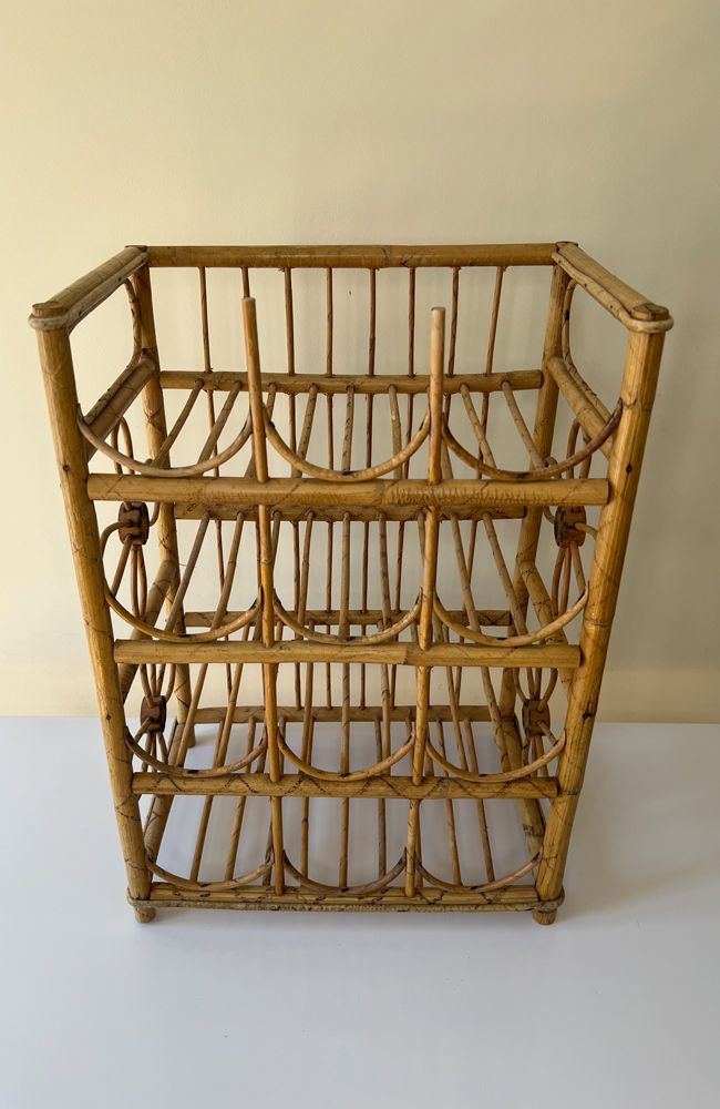 Vintage Bamboo Wine Rack