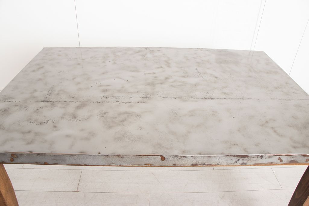 Zinc top dining table online